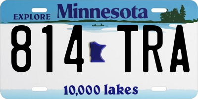 MN license plate 814TRA