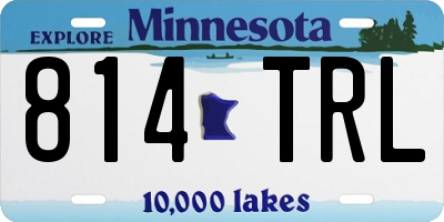 MN license plate 814TRL