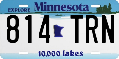 MN license plate 814TRN