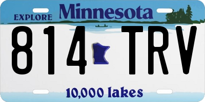MN license plate 814TRV