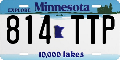 MN license plate 814TTP