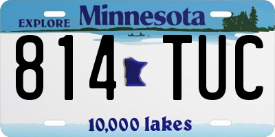 MN license plate 814TUC