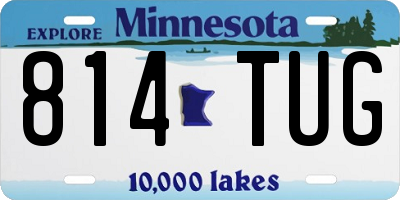 MN license plate 814TUG