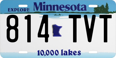 MN license plate 814TVT