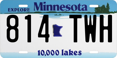 MN license plate 814TWH