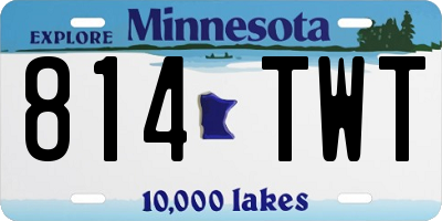 MN license plate 814TWT
