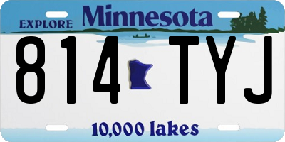 MN license plate 814TYJ