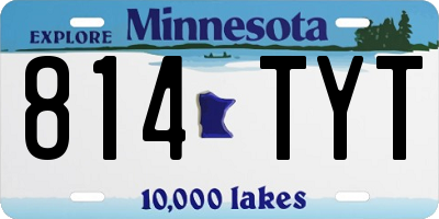 MN license plate 814TYT