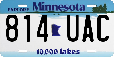 MN license plate 814UAC
