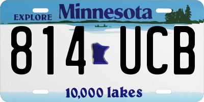 MN license plate 814UCB