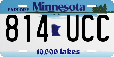 MN license plate 814UCC