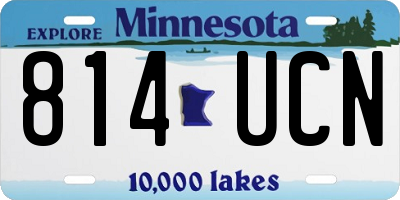 MN license plate 814UCN