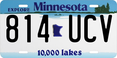 MN license plate 814UCV