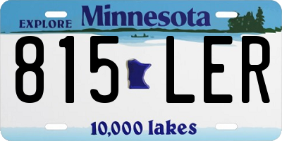 MN license plate 815LER