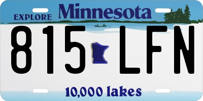 MN license plate 815LFN