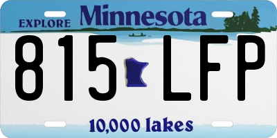 MN license plate 815LFP