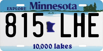 MN license plate 815LHE