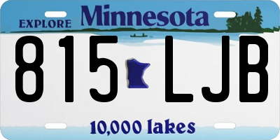 MN license plate 815LJB