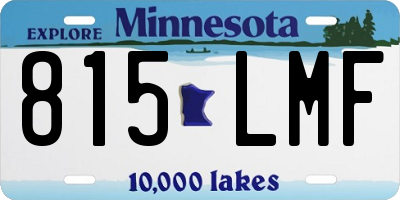 MN license plate 815LMF