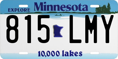 MN license plate 815LMY
