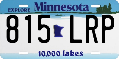 MN license plate 815LRP