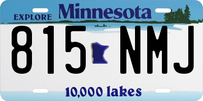 MN license plate 815NMJ