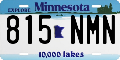 MN license plate 815NMN