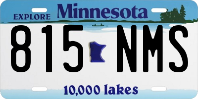 MN license plate 815NMS