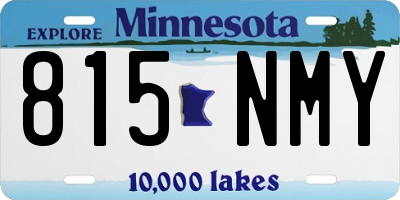 MN license plate 815NMY