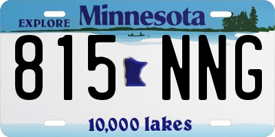 MN license plate 815NNG