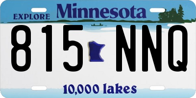 MN license plate 815NNQ