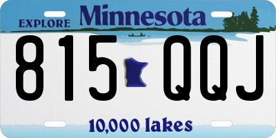 MN license plate 815QQJ
