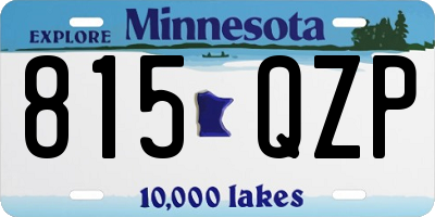 MN license plate 815QZP