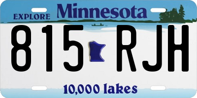 MN license plate 815RJH