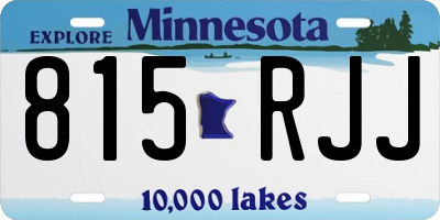 MN license plate 815RJJ