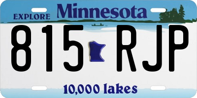 MN license plate 815RJP