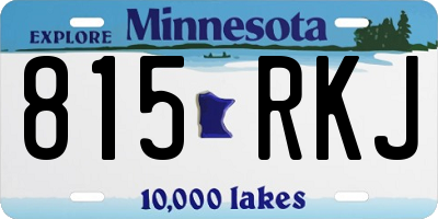 MN license plate 815RKJ