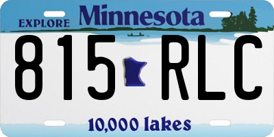 MN license plate 815RLC