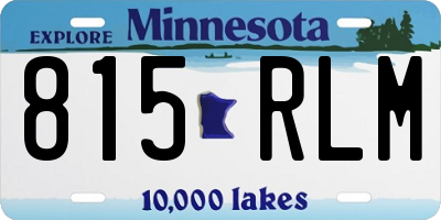 MN license plate 815RLM