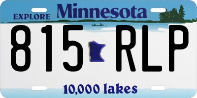 MN license plate 815RLP