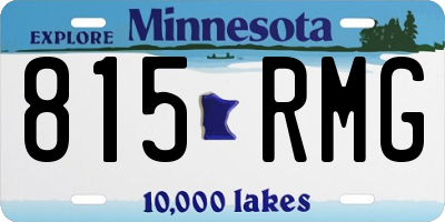 MN license plate 815RMG