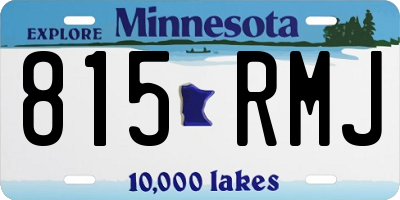 MN license plate 815RMJ