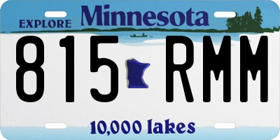 MN license plate 815RMM