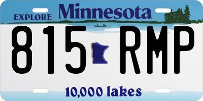 MN license plate 815RMP