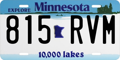 MN license plate 815RVM