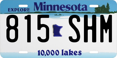 MN license plate 815SHM