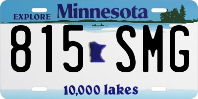 MN license plate 815SMG
