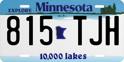MN license plate 815TJH