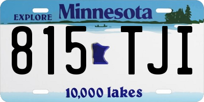 MN license plate 815TJI
