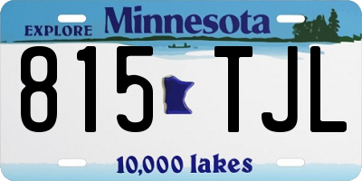 MN license plate 815TJL